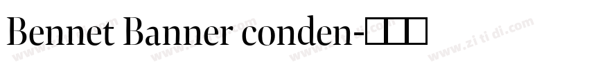 Bennet Banner conden字体转换